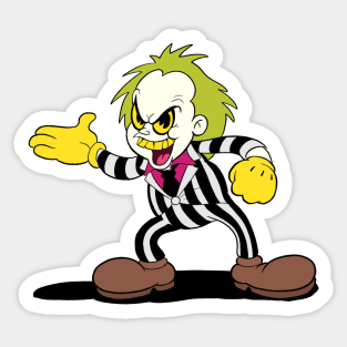 Beetlejuicy (transparent) Sticker